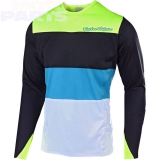 Krekls TroyLeeDesigns Sprint Elite, melns/neon dzeltens, izm. XL